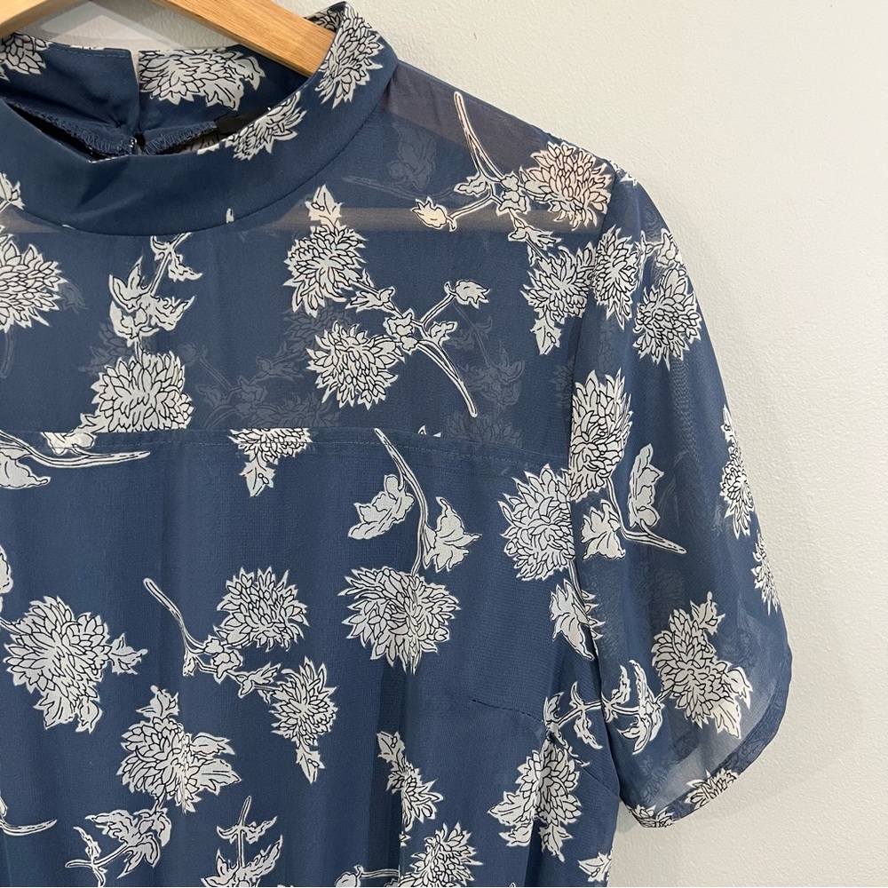 Lulus Blue Floral Maxi | Medium
